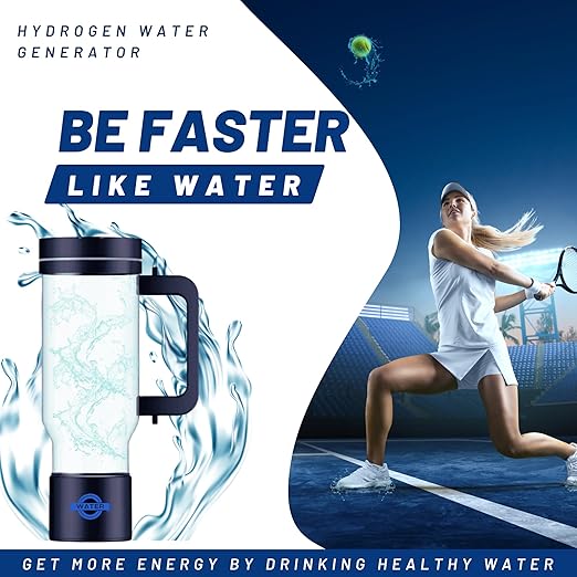 BGERA 2024 New Hydrogen Water Bottle Generator Portable Hydrogen Water Bottle 1000ML, 5 Minute Rapid Electrolysis of Household.