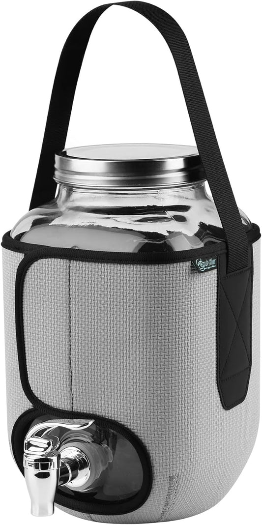 Beautyflier Sleeve for 1 Gallon Drink Dispenser with Spigot, Insulators Sleeve for 1 Gallon Water, Laundry Detergent or Beverage Dispenser for BBQ, Picnic, Pool Party and Social Events, Sleeve Only