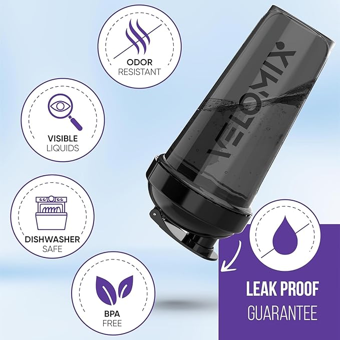 28 OZ Protein Shaker Bottles for Protein Mixes with Wire Whisk - Leak Proof Shaker Cups for Protein Shakes and Pre Workout | Protein Shaker Bottle | Protein Mixer Cup