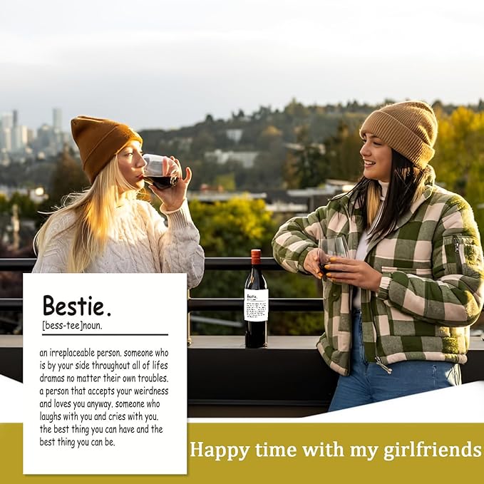 24Pcs friend's birthday part Birthday Gifts for Women Men Wine Labels, Happy Birthday Party Decorations Woman Man Wine Bottle Stickers, birthday Gifts for Women Wine Bottle Labels