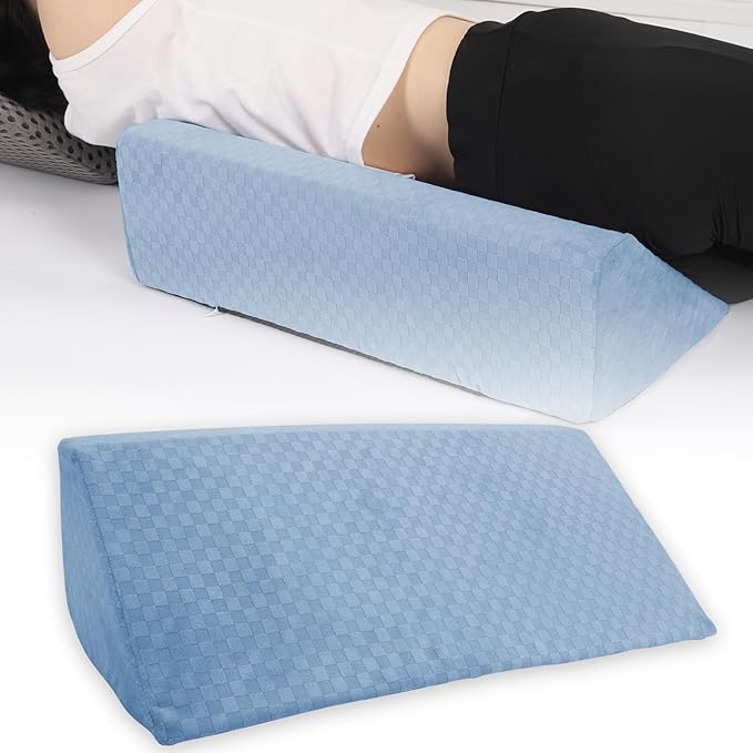 Body Wedge Pillow for Side Sleeping, Body Position Side Wedge Pillow, Back Positioning Elevation Pillow, Back Wedge Pillow for Side Sleepers, Wedge Pillows for After Surgery, Back Pain, Pregnancy