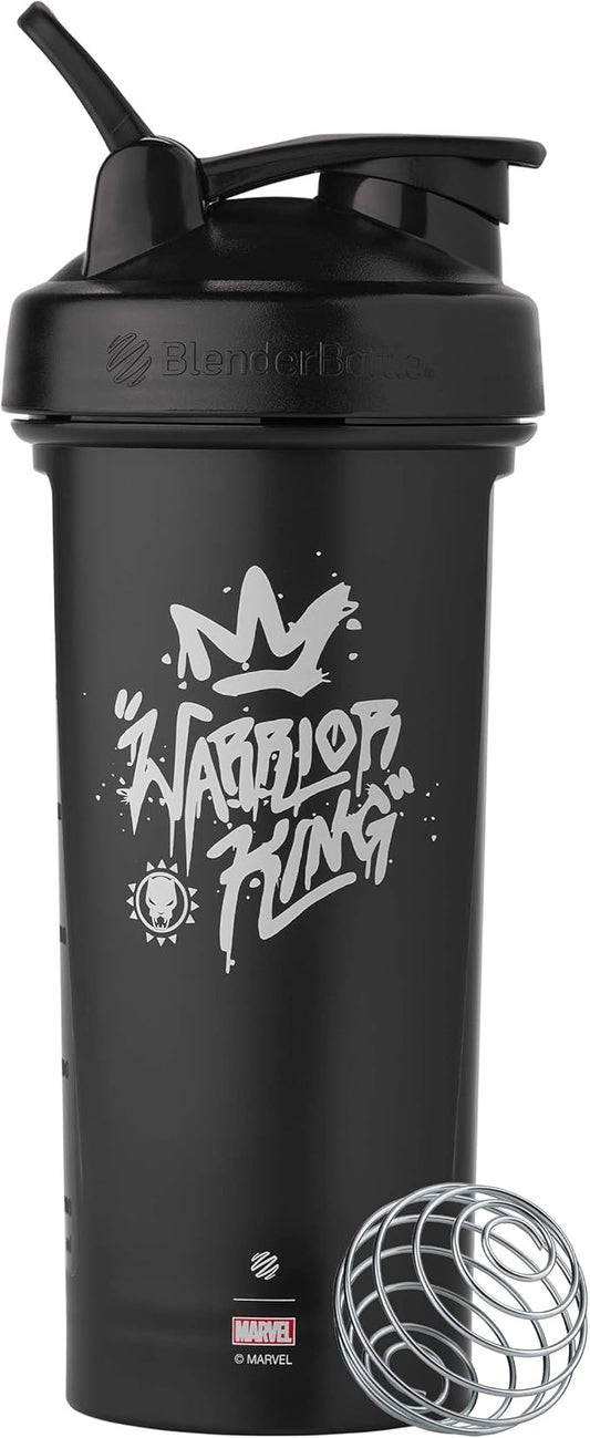 BlenderBottle Marvel Classic V2 Shaker Bottle Perfect for Protein Shakes and Pre Workout, 28-Ounce, Warrior King