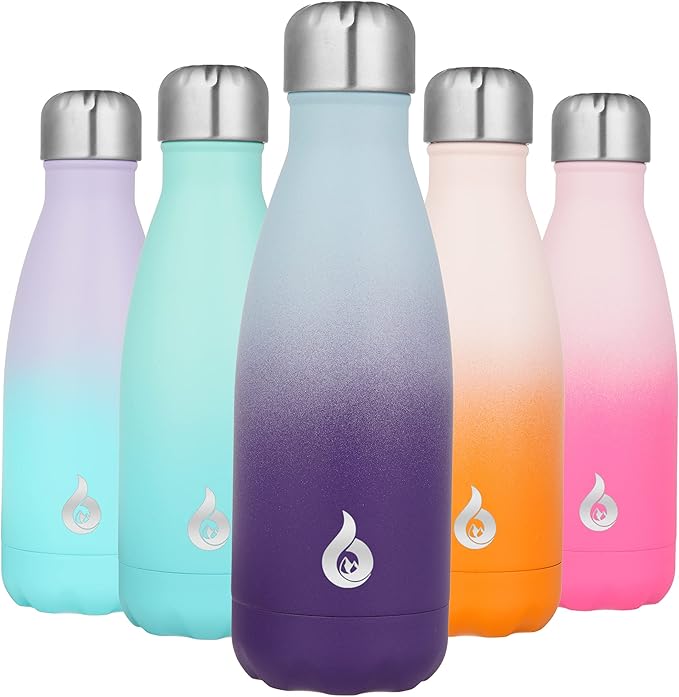 BJPKPK Water Bottles Stainless Steel Insulated Water Bottle 12oz Small Water Bottles For Travel,Ocean Dream