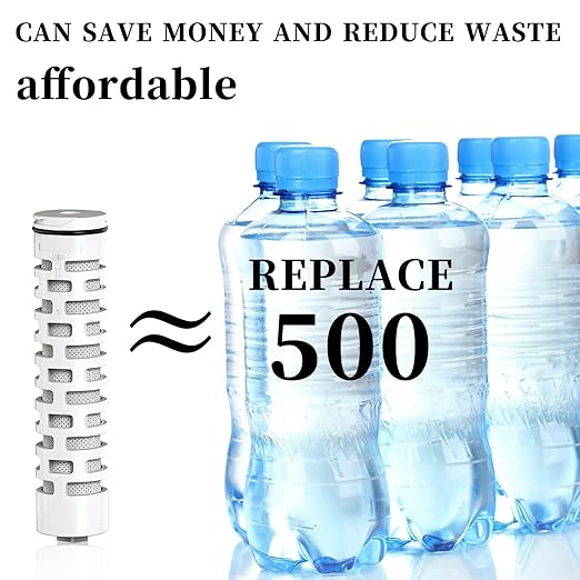 40oz Portable Water Filter Bottle with 3-Stage Filtration - Ideal for Survival, Camping, Hiking, Backpacking, and Emergency - Filtration Filtered Water Bottle