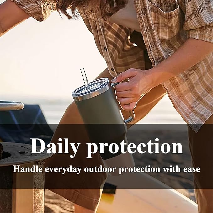 2 PCS Silicone Protective Boot for Yeti Rambler 20oz/25oz/30oz/35oz Tumbler, Anti-Slip Protective Silicone Water Bottle Bottom Boot Sleeve Cover for Yeti Tumbler [Orange+Transparent]