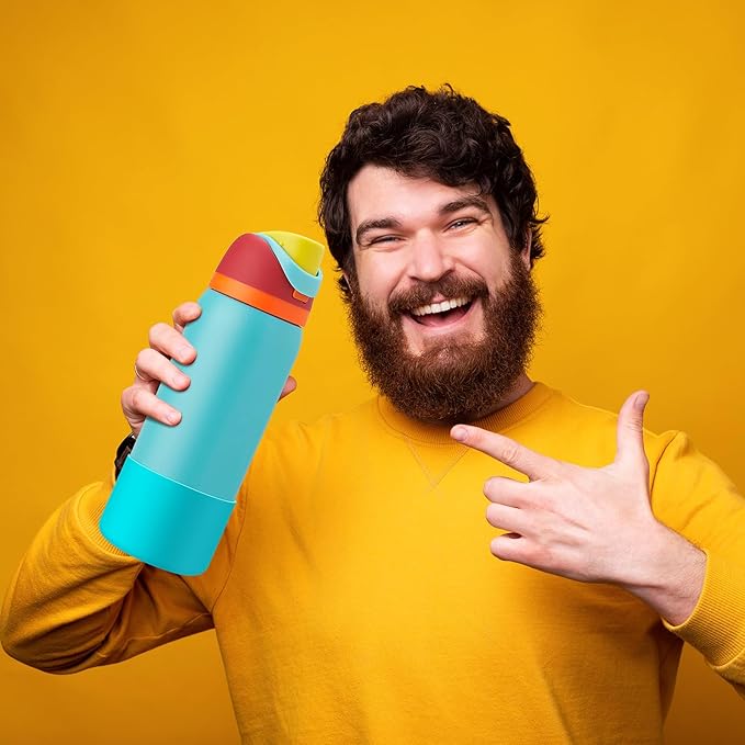 2PCS Silicone Water Bottle Boot for Owala 24oz 32oz 40oz, Protective Bottom Bumper Anti-Slip Sleeve for FreeSip, Twist, and Flip Stainless Steel Bottles, Dishwasher Safe and BPA Free