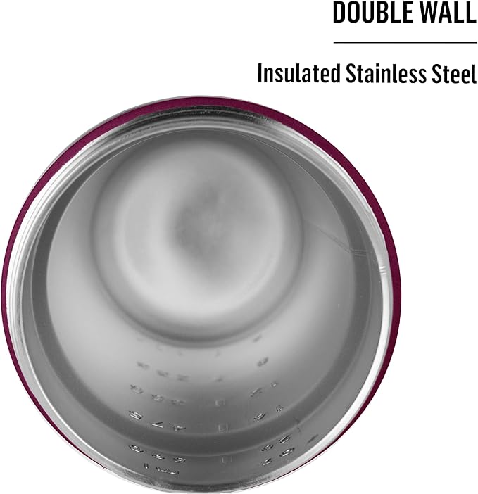 BlenderBottle Strada 25-Ounce Lavender & 24-Ounce Black Insulated Stainless Steel Protein Shaker Bottles with Wire Whisk