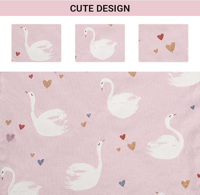 Baby Tags Security Blanket, Sensory Soothing Blanket with Tags,Dotted Backing Taggies Blanket for 3-12 Months Boys and Girls. (Swan)