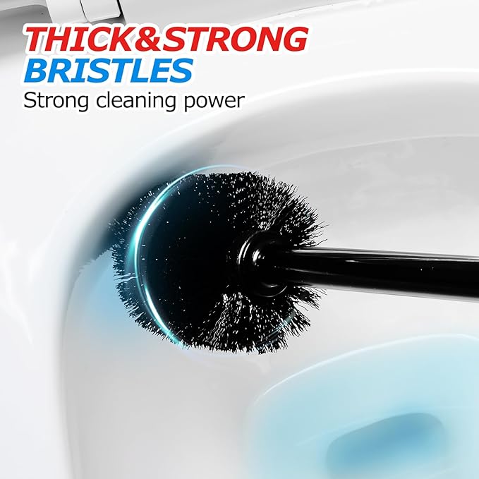 2Pack 2 in 1 Toilet Brush and Plunger Set, Extended Handle Plunger,Toilet Bowl Brush Plunger Set,Bathroom Cleaning Tools,Toilet Brush Plunger Combo,Cleaning Brush,Cleaning Supplies