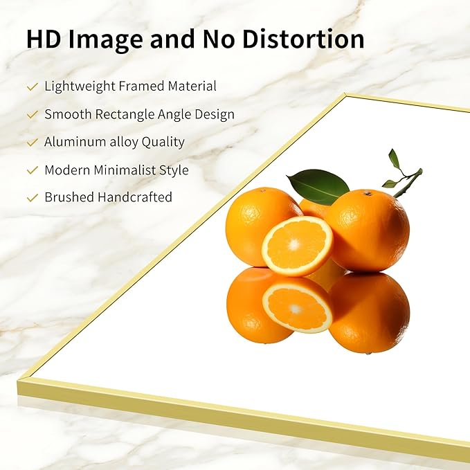 30x55In Gold Bathroom Mirror for Wall, Brushed Gold Rectangle Mirrors with Metal Frame, Bathroom Rectangular Mirror Modern Wall Mirror for Bedroom Living Room, Hangs Horizontal or Vertical