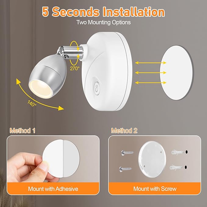 4 Pack Wireless Spot Lights Indoor, Battery Operated Uplighting, Mini Spotlight with Remote 3CCT Tree Lights Indoor, Accent Wall Lights for Display Plant Picture Dartboard