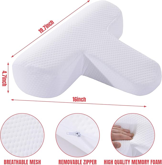 BALAPET Cervical Pillow,Neck and Shoulder Relax Pillows Contour Memory Foam Pillow,Ergonomic Neck Support Pillow Corrects Round Shoulders and Improves Cervical and Spinal Pain Suitable for Sleeping