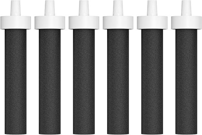 6-Pack Water Filter Replacements for Brita Water Bottles, Compatible with Brita 32oz and 20oz Insulated Filtered Water Bottles, Reduce Chlorine, Taste, and Odor