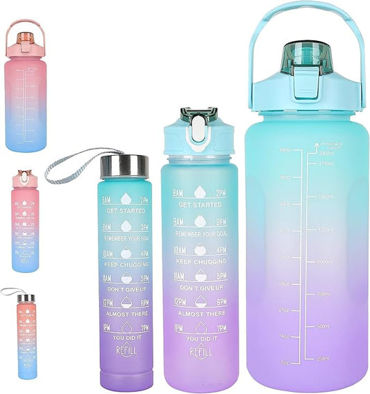 32 oz Daily Tracking Bottle Water (Pink)