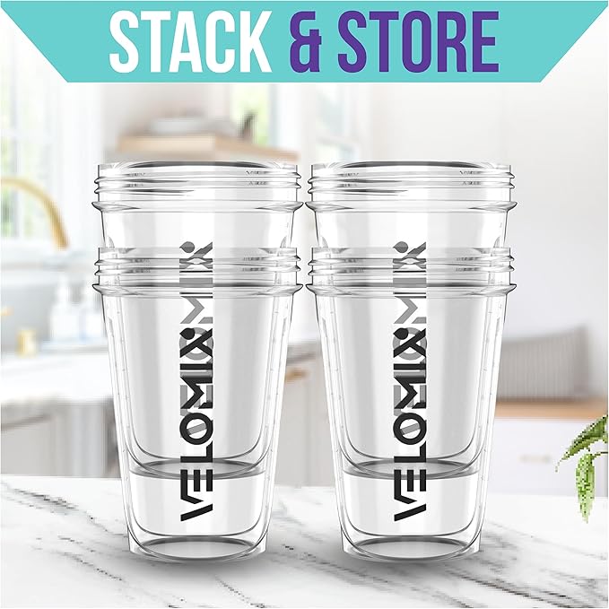 '-4 PACK- 20 OZ Protein Shaker Bottles for Protein Mixes, Shaker Cups for Protein Shakes, Small Shaker Bottle Pack, Shaker Cup, Shakers for protein Shakes (4 Small Transparent)