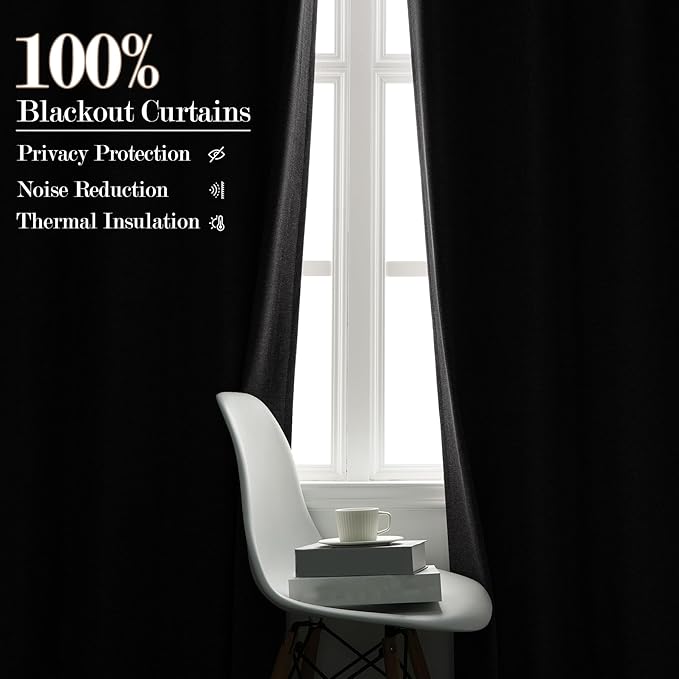 100" W x 84" L Faux Linen Room Divider Curtains, Full Blackout Pinch Pleated Drapes for Traverse Rod, Bedroom Divider Privacy Drapery with Hooks for Ceiling Track, 1 Panel, Natural Grey