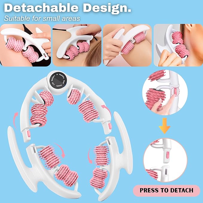 Anti Cellulite Roller - Lymphatic Drainage Massager, Cellulite Massage Tool, Fascia Blaster for Contoured, Tool for Sore Arms, Legs, Stomach & Buttocks