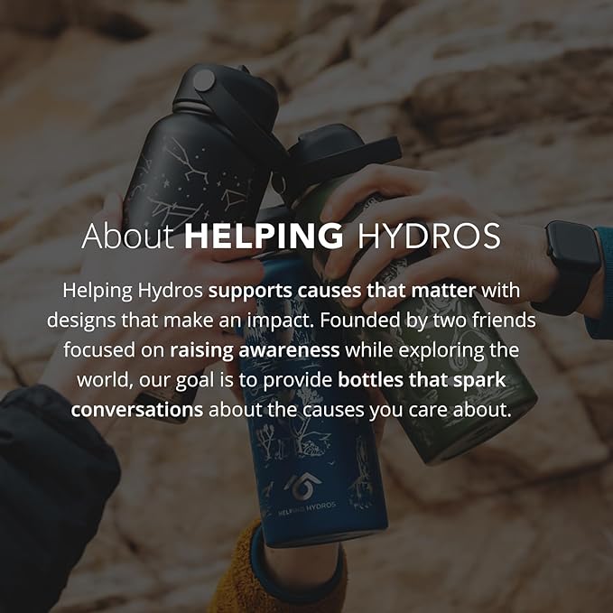 Animal Rescue Water Bottle with Straw Lid | 32 oz Engraved Stainless Steel Insulated with Strap | Best Friends, Pets, and Animals Theme…