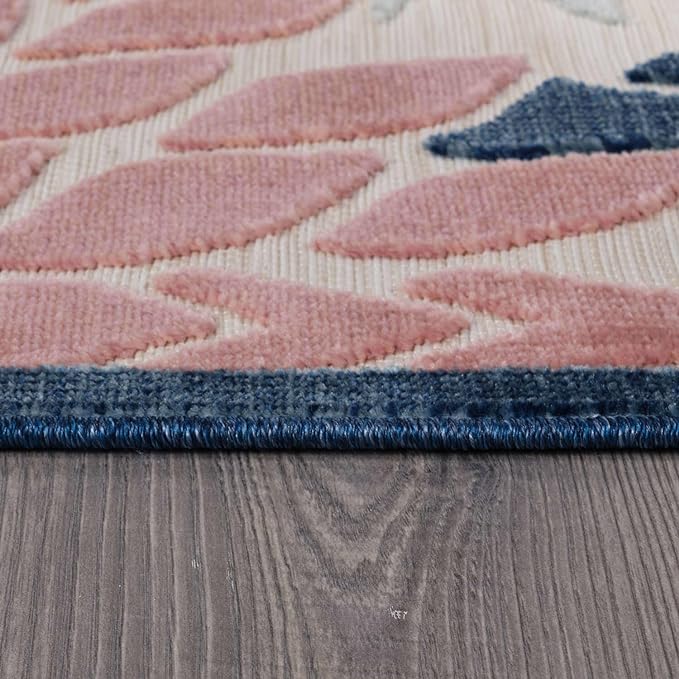 Beverly Rug Outdoor Rug 8x10 Modern Floral Tropical Area Rugs for Indoor and Outdoor Patio Easy to Clean Non Shedding Living Room Porch Garden Washable Outside Carpet (8 x 10 Multicolor)