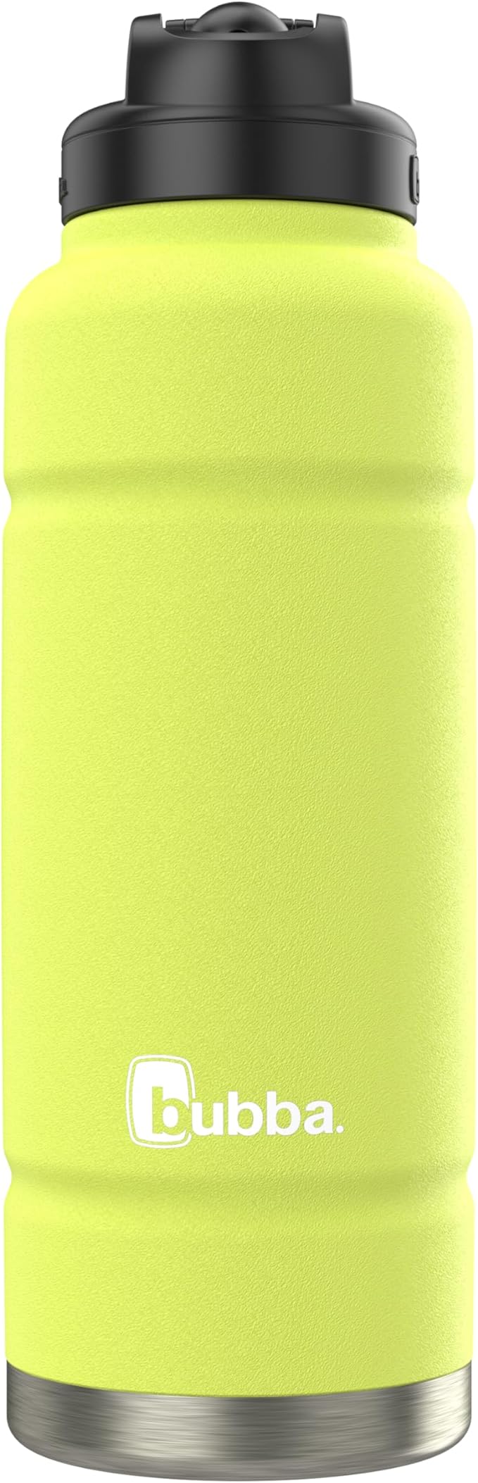 bubba Trailblazer Insulated Stainless Steel Water Bottle with Straw Lid, 40oz, Limelight Powder Coat