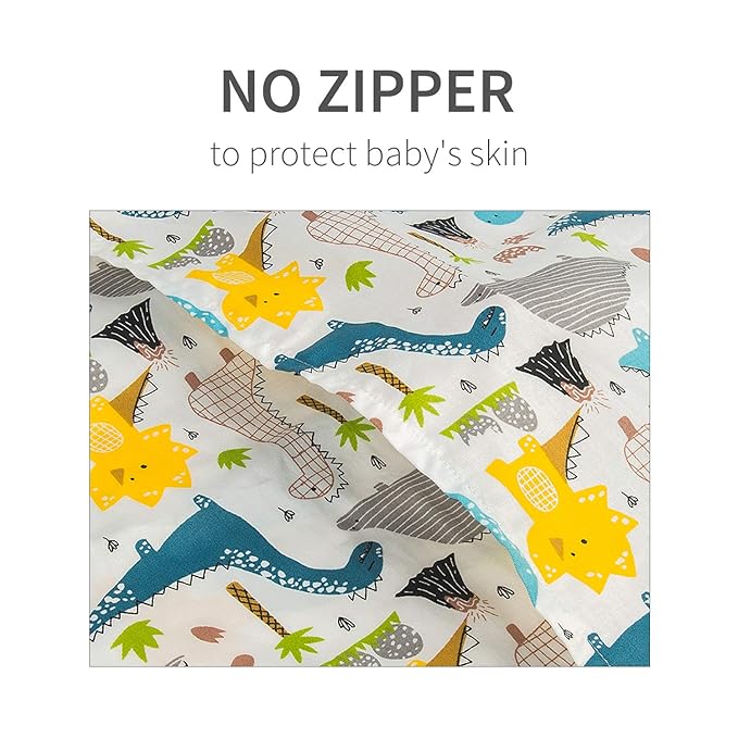 ALVABABY Toddler Pillowcases, Fits 13 x 18,12x 16 Kids Pillow, 2 Pack Cotton Baby Children Sleep Pillow Cover Envelope Travel Pillow Cases for Boys Girls, Arrows Dinosaurs, 2TPW10