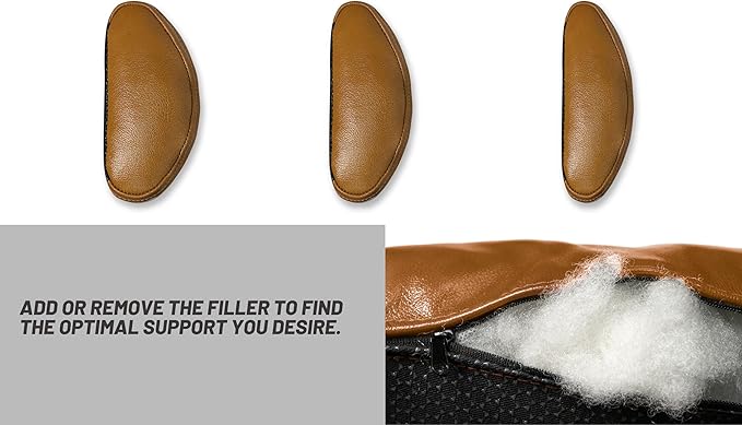 BOWERBIRD Genuine Leather Recliner Head Pillow-Head and Neck Pillow-Headrest Cushion for Neck Pain Relief and Cervical Support