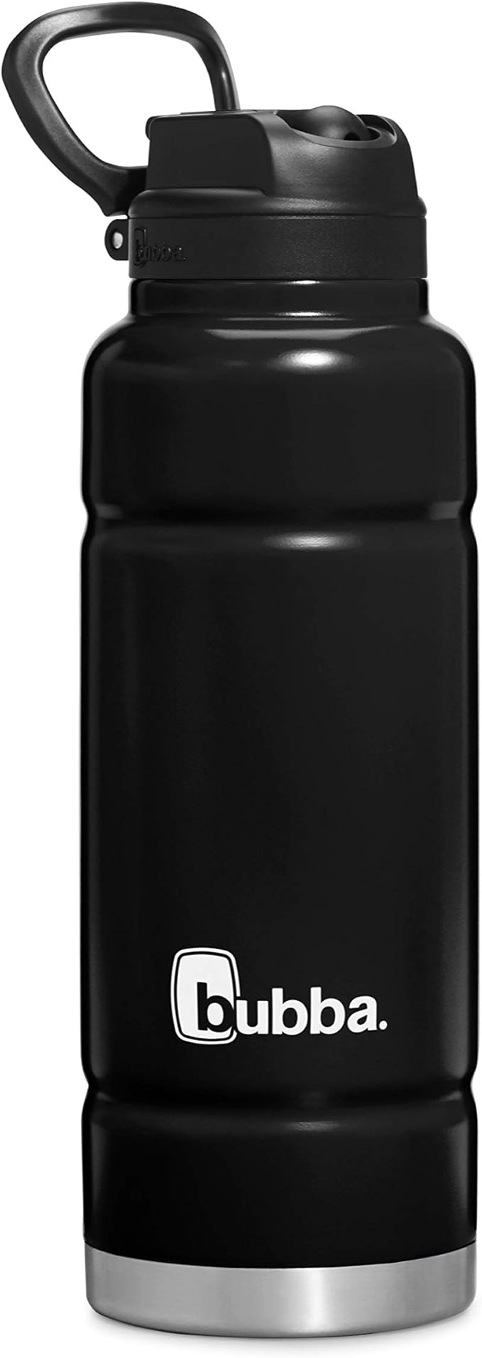 Bubba Trailblazer 40oz Vacuum-Insulated Stainless Steel Water Bottle with Straw & Carry Handle, Keeps Drinks Cold up to 24hrs, Great for Travel, Work, School, & More, Licorice