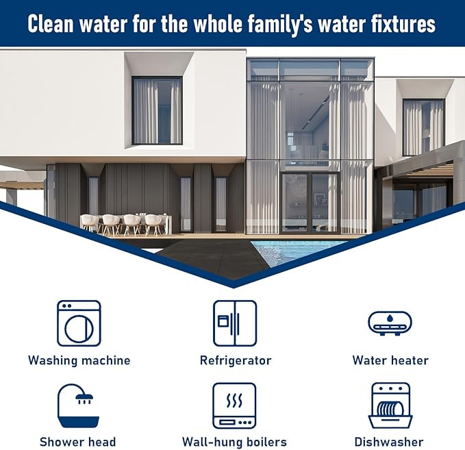 AP917HD-S Water Filter, Compatible with Aqua-Pure® AP917HD-S Whole House Sediment/CTO Filter Cartridge for 3M® Aqua-Pure® AP904 System, W/Scale Inhibitor (1 Pack)