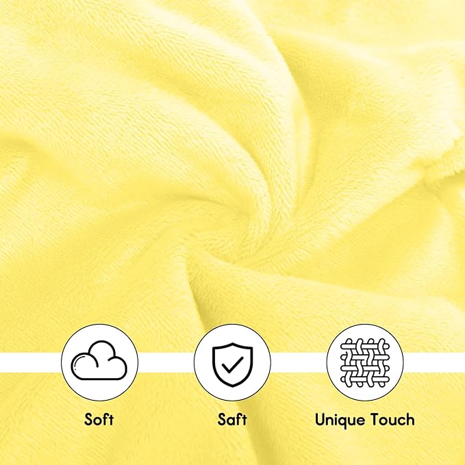 Bee Baby Security Blanket - Adorable Lovey Plush for Baby Girls, Boys, and Toddlers - Soft and Snuggly Comfort Blanket - 14 Inches