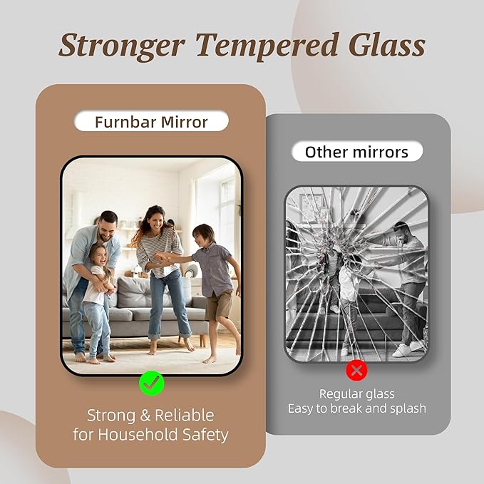 Bathroom Mirror 72" x 36", Large Rectangle Wall Mirror, Silver Metal Frame Wall Mounted Mirrors for Bathroom, Vanity, Bedroom, Entryway Decor(Horizontal/Vertical)