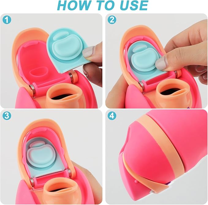 5 Pcs Replacement Stopper for Owala Free Sip 19/24/32/40 Ounce, Silicone Anti-Spill Lid Stopper Compatible with Owala Freesip