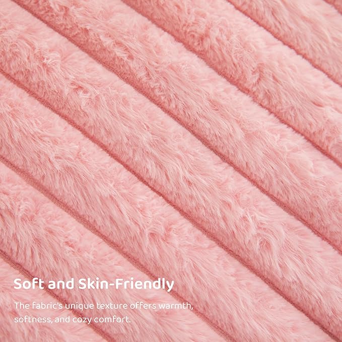 BYBYME Giant Bean Bag Chair for Adults and Kids, Large Comfy Cozy Beanbag, Floor Sofa for Teens, Living Room, Gaming, Reading, Pink