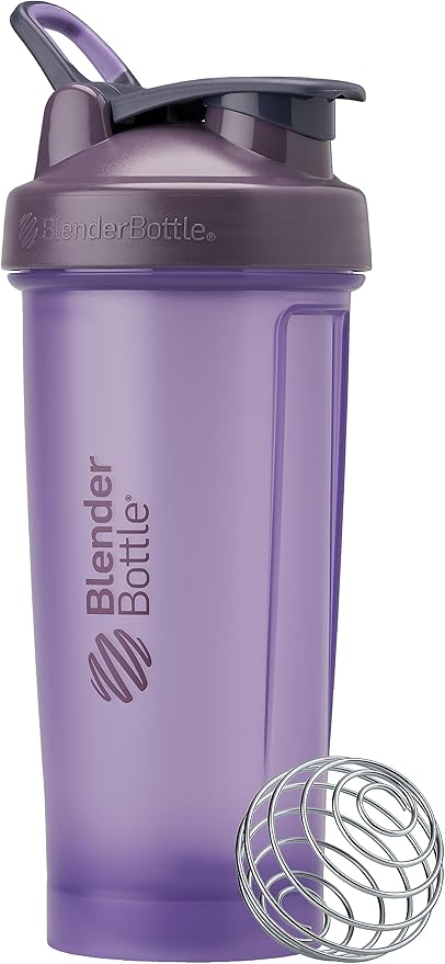 BlenderBottle Classic V2 Shaker Bottle Perfect for Protein Shakes and Pre Workout, 28oz, Full Color Purple