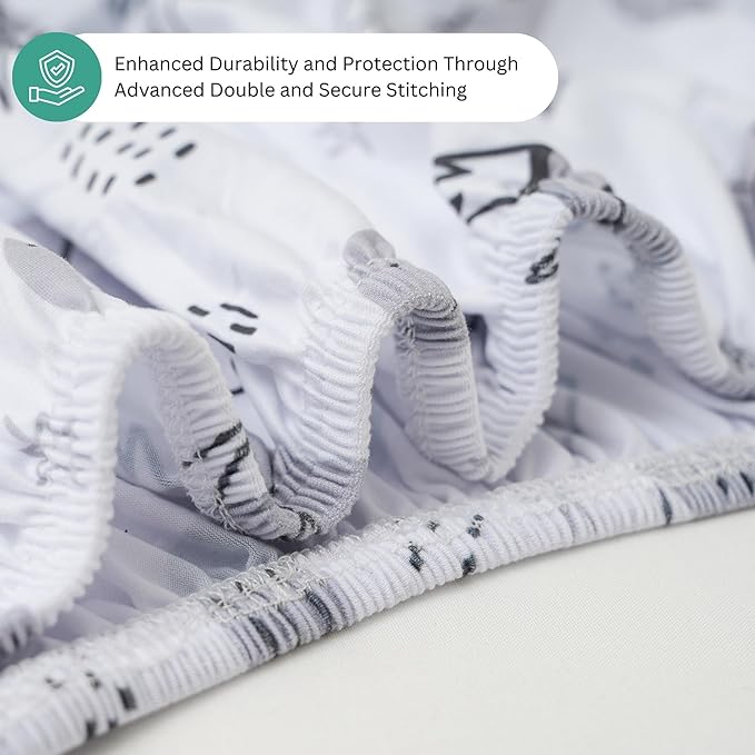 Bassinet Sheets for Maxi-Cosi Iora, Papablic 2 in 1 Bonni, Cowiewie Baby Bassinet Bedside Sleeper, 3 Pack, 33x20 Inch, Ultra Soft, Breathable Snug Fit, Unisex Boys Girls, Gray White (Space Rockets)