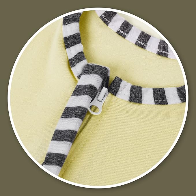 Baby Blanket Sack with Arms Free Design,Transition to Arms Free Wearable for Newborn Girl and Boy, Small 0-3Months,Yellow Color