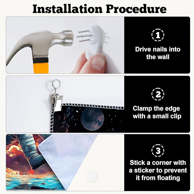 BVBOX Astronaut Tapestry Wall Hanging 79"x59" Space Galaxy Nebula Clouds Art Trippy Cosmic Cool Psychedelic Wall Blanket Decor for Bedroom Living Room Dorm