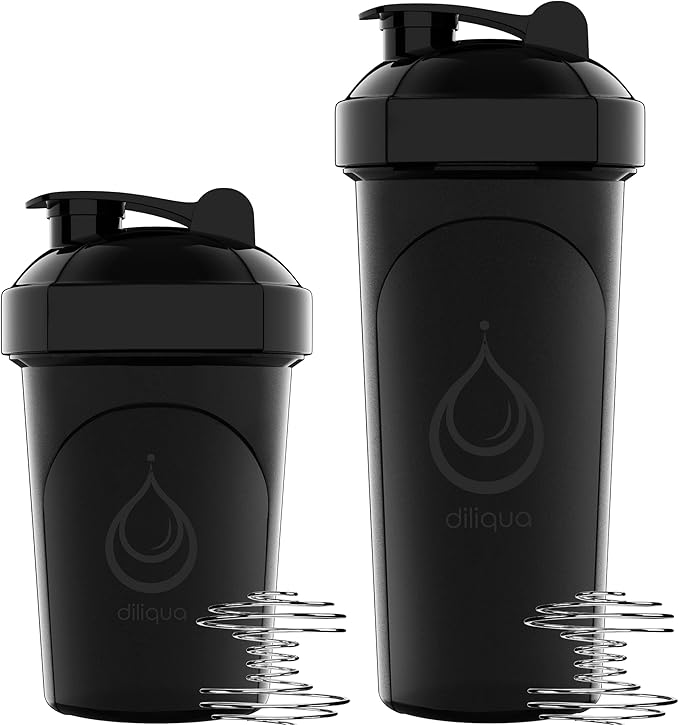 '-10 PACK- small Shaker Bottles for Protein Mixes | BPA-Free & Dishwasher Safe | 5 Large 28 oz & 5 20 oz | Blender Shaker Cups for protein shakes