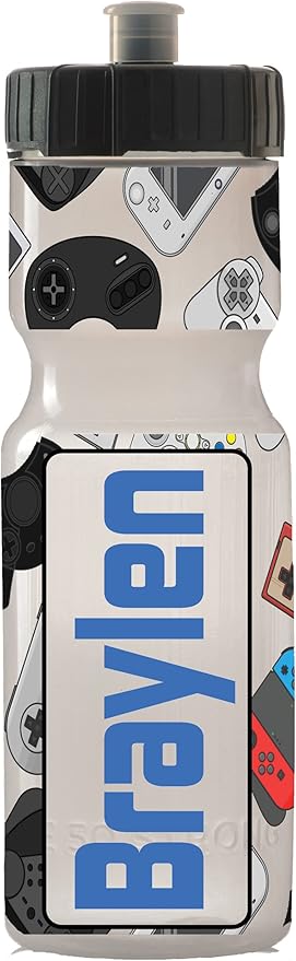 50 Strong Kids Water Bottle | 22 oz. BPA- Free Sports Squeeze Water Bottles with Pull Top Cap |Perfect Water Bottle for School | Reusable & Durable for Boys & Girls | Made in USA