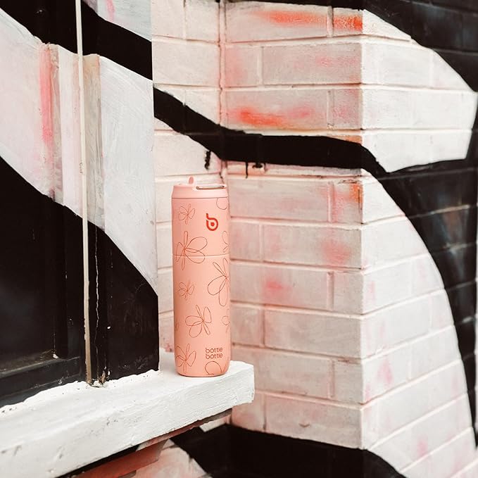 BOTTLE BOTTLE Insulated Water Bottle 24oz with Straw Lid and Handle for Sports Travel Gym Stainless Steel Water Bottles Double-Wall Vacuum Metal Thermos Bottles Leak Proof BPA-Free