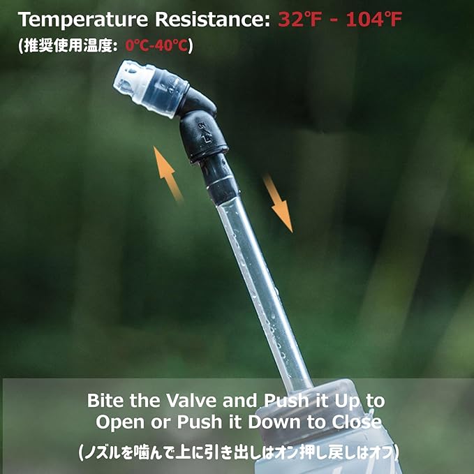 Azarxis TPU Soft Flask Folding Collapsible Water Bottles BPA-Free for Hydration Pack - Ideal Trail Running Hiking Cycling Climbing (420ml/14.20oz - 2 Pack)