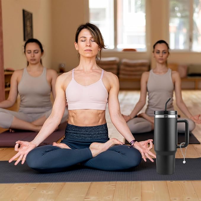 6PCS Letter Charm Accessories for Stanley Cup, Personalized Initial Letter Charms for Stanley Tumbler Handle Identification Letter Pendant Handle Decoration for Stanley Tumbler Charms (Letter A)