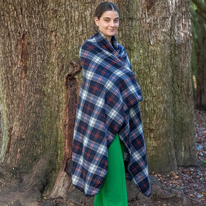 50x60 Throw Blankets, Plaid Fleece Throw Blankets for Bedroom, Couch, Livingroom, Chair, Pets, Outdoors