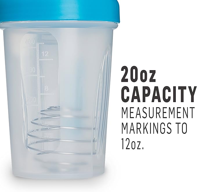 BlenderBottle Classic Shaker Bottle Perfect for Protein Shakes and Pre Workout, 20-Ounce, Pink