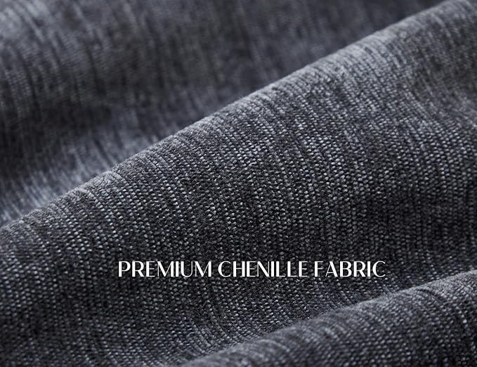 110 Inch Cloud Sectional Couches for Living Room, Convertible L Shaped Couch with Ottoman, 3 Seater Modular Sectional Sofa, Grey