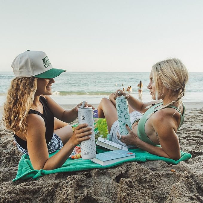 BOTTLE BOTTLE Insulated Water Bottle 24oz with Straw Lid and Handle for Sports Travel Gym Stainless Steel Water Bottles Double-Wall Vacuum Metal Thermos Bottles Leak Proof BPA-Free