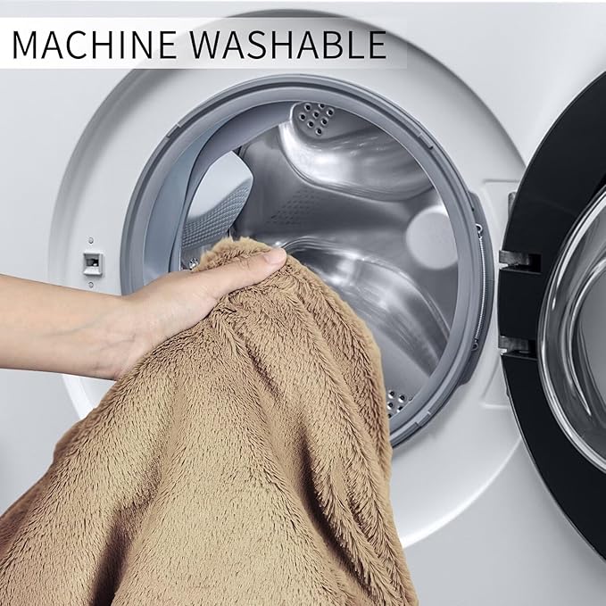 Bean Bag Chair for Adults 7FT,Soft Removable Cover for Teens/Girls Bedroom,Fluffy Giant Round Floor Beanbag Lounger Chairs (No Filler,Tan)