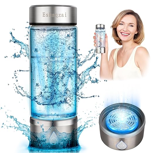 2024 Hydrogen Water Bottle Generator with 3-Minute Rapid Electrolysis Portable Hydrogen Rich Water Maker with PEM & SPE Technology Ionized Water Generator for Enhancing Water Quality