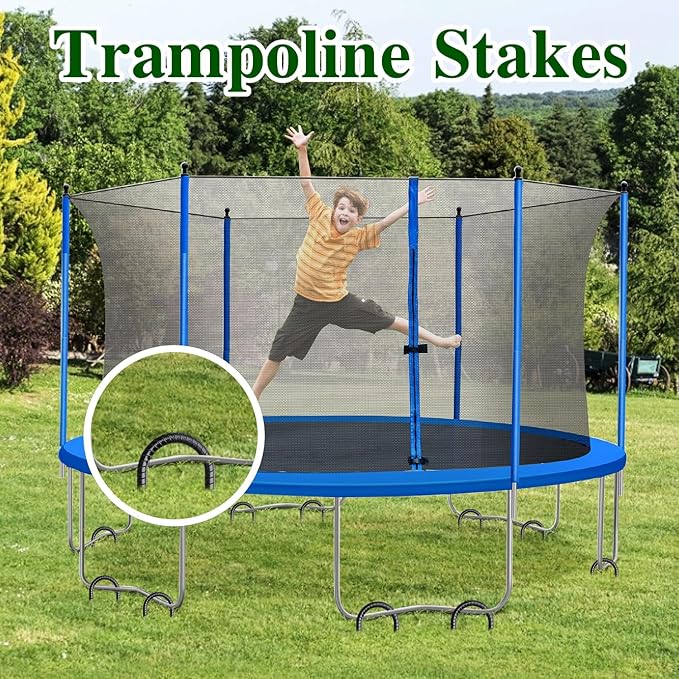 12 Inch Rebar Stakes 50 Pack J Hook Ground Stakes Heavy Duty Chain Link Fence Stakes Galvanized Anchors Metal Tent Stakes for Wire Fencing Concrete Forming Trampolines Camping Canopies Shed Swing