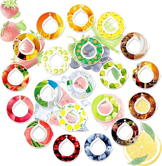 20 Flavor Pods for Air Water Bottle, Fruit Fragrance Pods Accessory for Scent Water Cup, 0 Sugar 0 Calories Fruit Fragrance Pods for Outdoor Sports, Exercise, Fitness, Back to School Gifts
