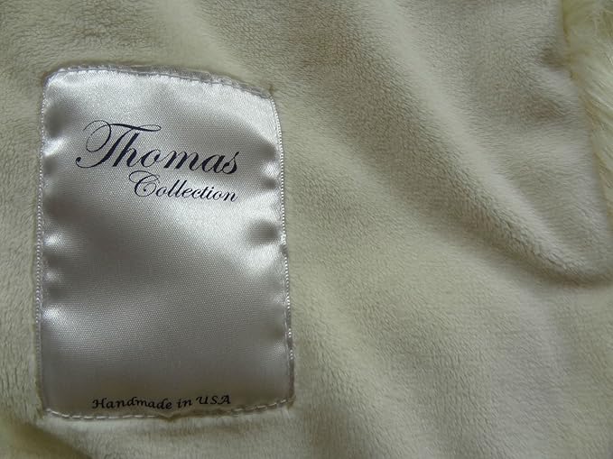 Arctic Fox Faux Fur Throw Blanket & Bedspread - Arctic Creamy White Arctic Faux Fur - Luxury Soft Faux Fox Fur - Heavy Throw, Made in USA, 16414